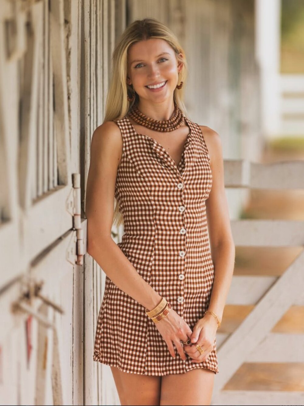 Reformation Women's Brown Dress